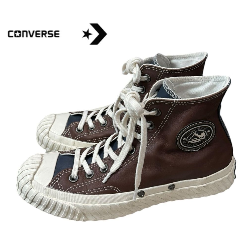 Converse Chuck 70 Bosey Hi Top 168161C Brown Leather Mountain Sneakers 7